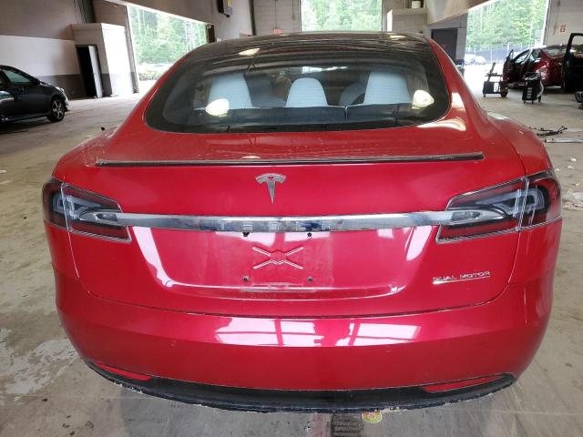 5YJSA1E43MF426361 - 2021 TESLA MODEL S წითელი ფოტო 6