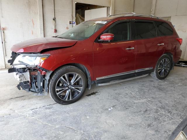 5N1DR2MM4JC649148 - 2018 NISSAN PATHFINDER S RED photo 1