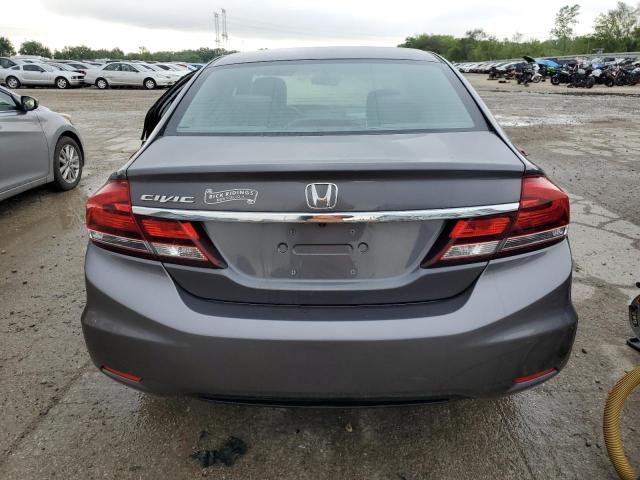 19XFB2F5XFE074819 - 2015 HONDA CIVIC LX GRAY photo 6