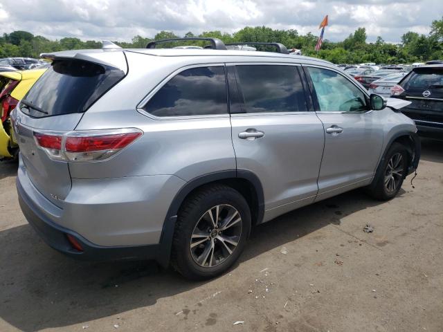 5TDJKRFH0GS292000 - 2016 TOYOTA HIGHLANDER XLE Արծաթագույն լուսանկար 3
