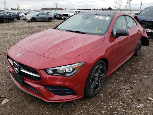 W1K5J4HB4LN135785 - 2020 MERCEDES-BENZ CLA 250 4MATIC RED photo 2