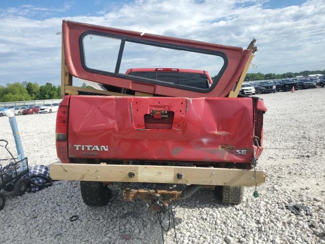 1N6BA06B37N205059 - 2007 NISSAN TITAN XE RED photo 6