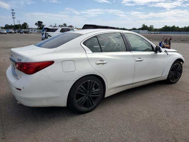 JN1AV7AR1EM700401 - 2014 INFINITI Q50 HYBRID PREMIUM WHITE photo 3