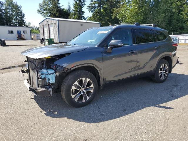 5TDGZRBH3NS594857 - 2022 TOYOTA HIGHLANDER XLE GRAY photo 1