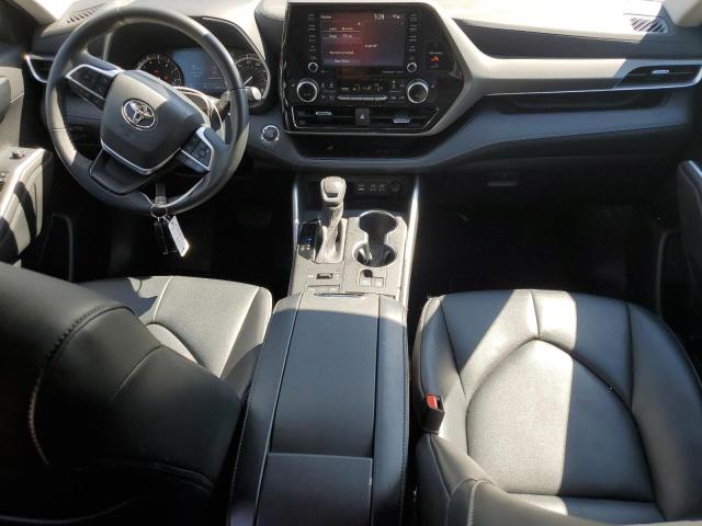 5TDGZRBH3NS594857 - 2022 TOYOTA HIGHLANDER XLE GRAY photo 8