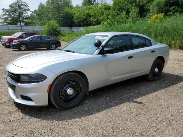 2C3CDXKTXKH582256 - 2019 DODGE CHARGER POLICE SILVER photo 1