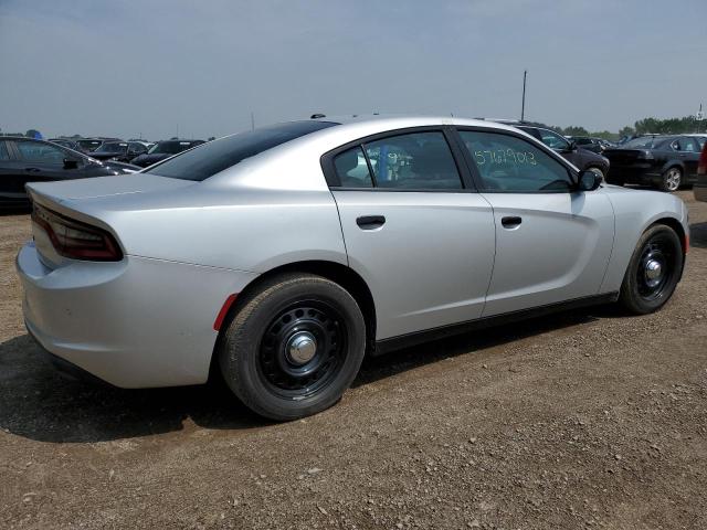 2C3CDXKTXKH582256 - 2019 DODGE CHARGER POLICE SILVER photo 3