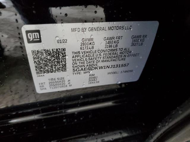 5GAERDKW1NJ131557 - 2022 BUICK ENCLAVE AVENIR 黑色 照片 14