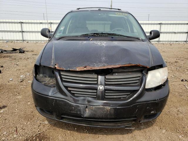 1D4GP45R67B182023 - 2007 DODGE CARAVAN SXT BLACK photo 5