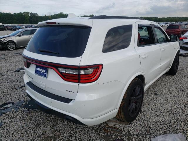 1C4SDJGJ7JC198061 - 2018 DODGE DURANGO SRT WHITE photo 4