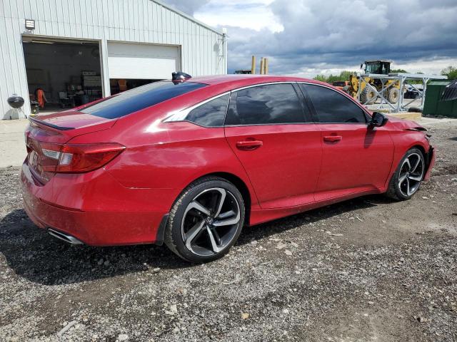 1HGCV1F35MA119623 - 2021 HONDA ACCORD SPORT RED photo 3