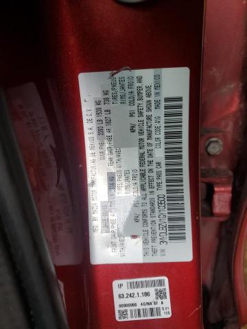 3MYDLBZV1GY103500 - 2016 TOYOTA SCION IA RED photo 12