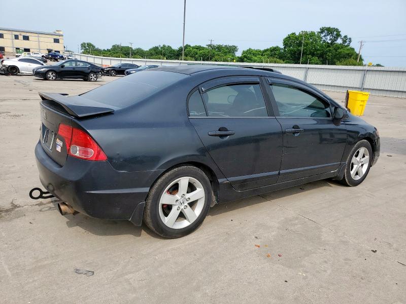 1HGFA16878L028240 - 2008 HONDA CIVIC EX BLACK photo 3
