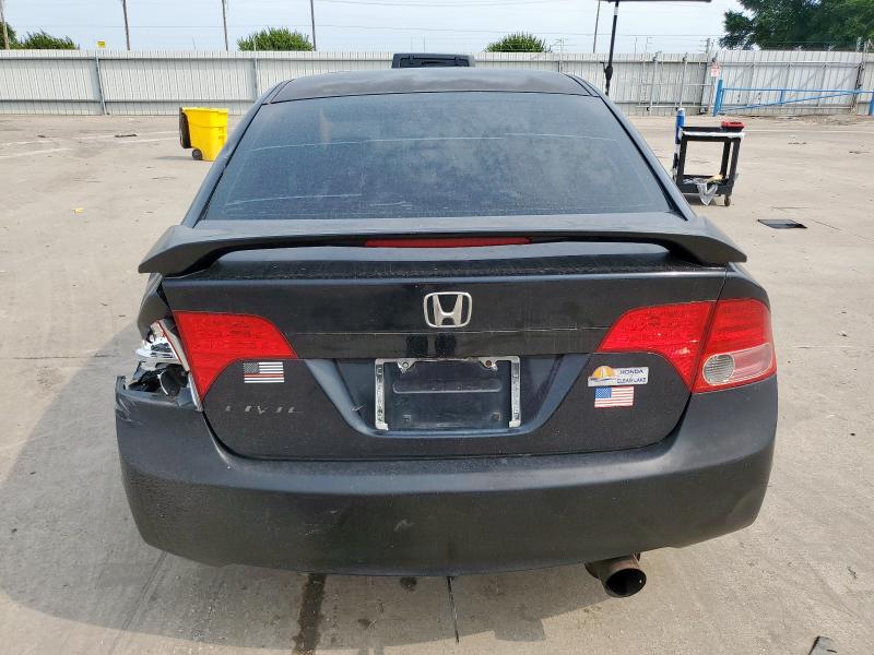 1HGFA16878L028240 - 2008 HONDA CIVIC EX BLACK photo 6