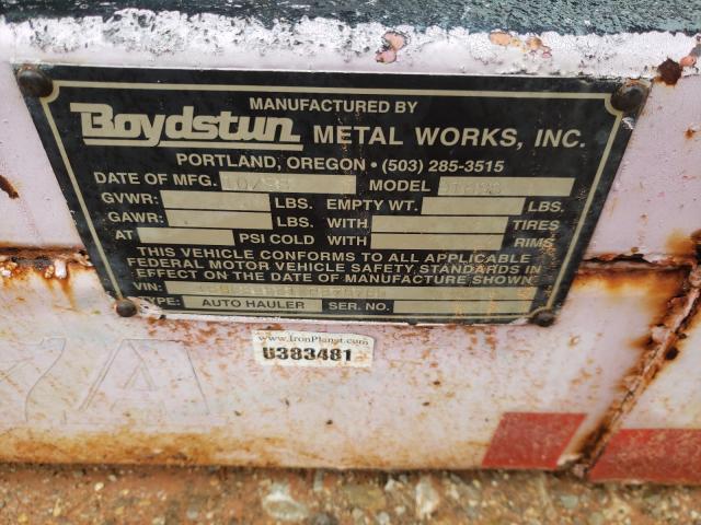 1B9CS4521XP275765 - 1999 UTILITY TRAILER Bənövşəyi foto 10