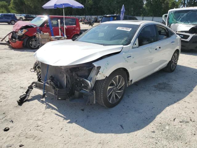 19XZE4F96KE007597 - 2019 HONDA INSIGHT TOURING WHITE photo 1