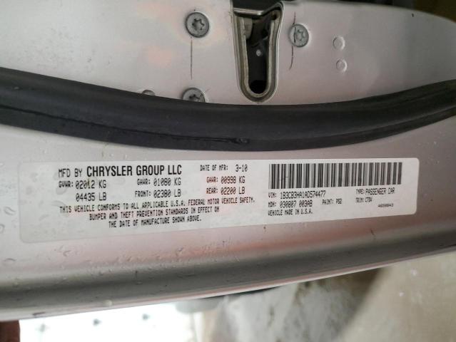 1B3CB3HA1AD574477 - 2010 DODGE CALIBER MAINSTREET SILVER photo 13