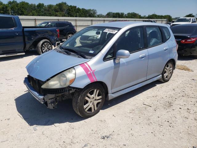 JHMGD38668S043639 - 2008 HONDA FIT SPORT BLUE photo 1