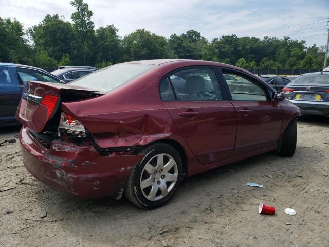 2HGFA16559H502237 - 2009 HONDA CIVIC LX RED photo 3