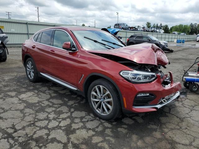 5UXUJ3C51KLG53978 - 2019 BMW X4 XDRIVE30I RED photo 4