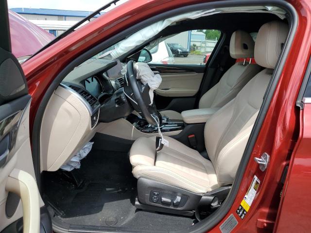 5UXUJ3C51KLG53978 - 2019 BMW X4 XDRIVE30I RED photo 7