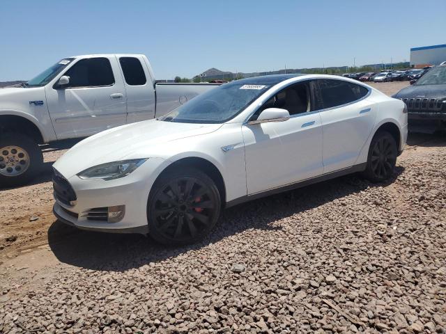 5YJSA1DG5DFP03667 - 2013 TESLA MODEL S WHITE photo 1