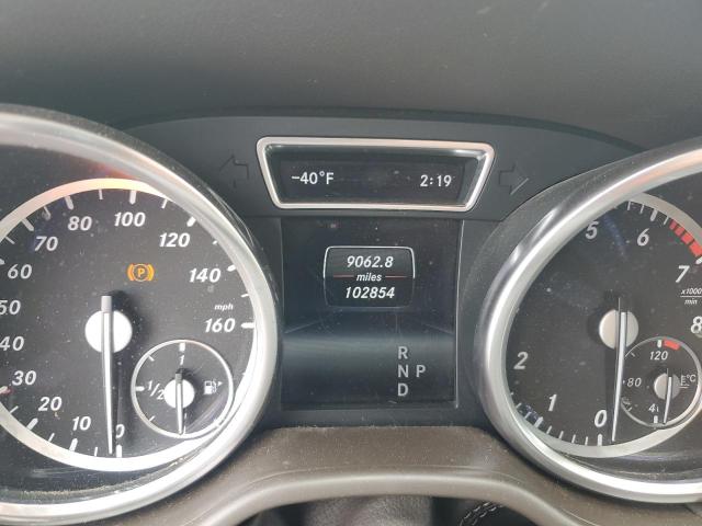 4JGDA5HB8FA618957 - 2015 MERCEDES-BENZ ML 350 4MATIC WHITE photo 9