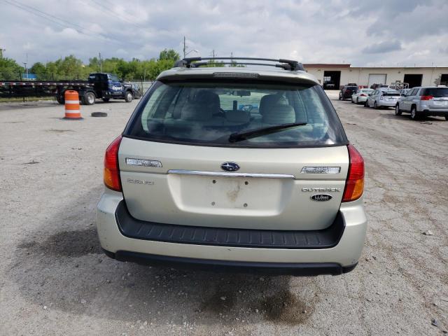 4S4BP61CX77340530 - 2007 SUBARU OUTBACK OUTBACK 2.5I CREAM photo 6