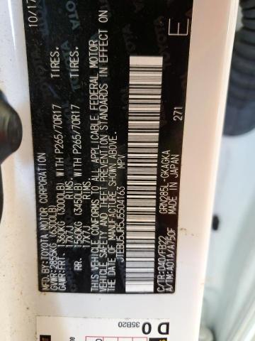 JTEBU5JR5J5504163 - 2018 TOYOTA 4RUNNER SR5/SR5 PREMIUM 白色 照片 14