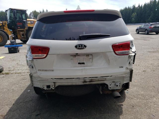 5XYPGDA54GG063246 - 2016 KIA SORENTO LX WHITE photo 6