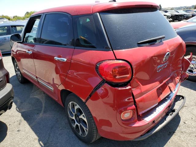 ZFBCFACH2EZ018489 - 2014 FIAT 500L LOUNGE RED photo 2