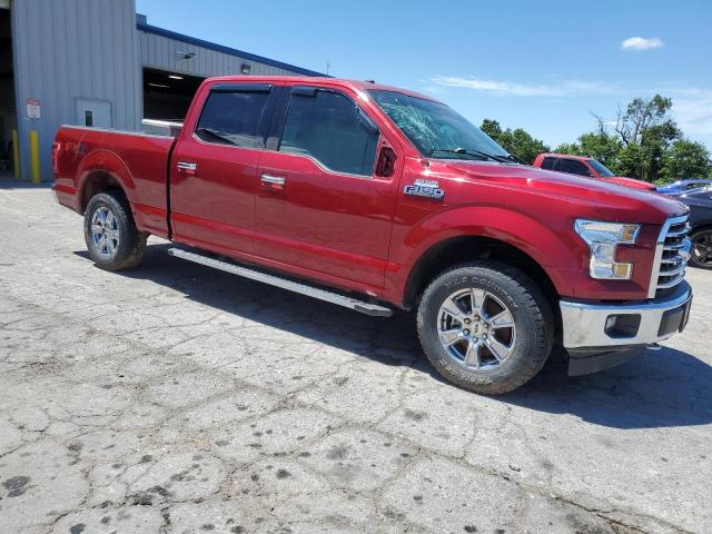 1FTFW1EF5HKE15780 - 2017 FORD F150 SUPERCREW RED photo 4