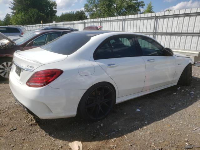 55SWF6EB3HU210464 - 2017 MERCEDES-BENZ C 43 4MATIC AMG WHITE photo 3