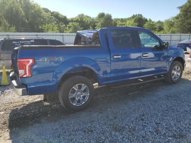 1FTEW1E89HKD75653 - 2017 FORD F150 SUPERCREW BLUE photo 3