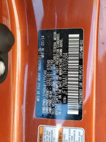 JF1ZNAA17F8703584 - 2015 TOYOTA SCION FR-S 橙色 照片 13