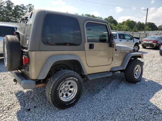 1J4FA39S94P789740 - 2004 JEEP WRANGLER X TAN photo 3