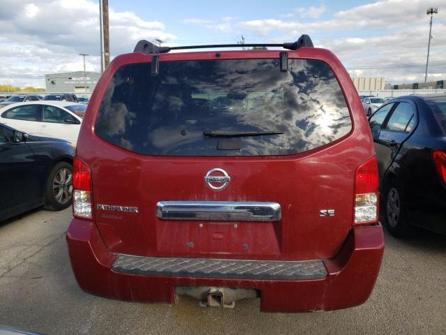 5N1AR18WX5C771494 - 2005 NISSAN PATHFINDER LE 红色 照片 6