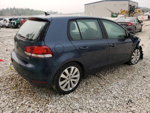 WVWNM7AJ8BW011502 - 2011 VOLKSWAGEN GOLF BLACK photo 3