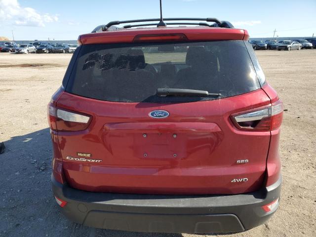 MAJ6P1CL3JC176208 - 2018 FORD ECOSPORT SES Қызыл фото 6