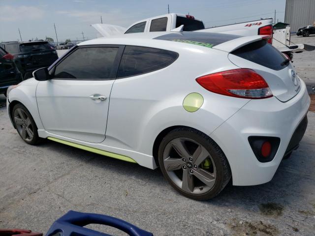 KMHTC6AE2DU162577 - 2013 HYUNDAI VELOSTER TURBO WHITE photo 2