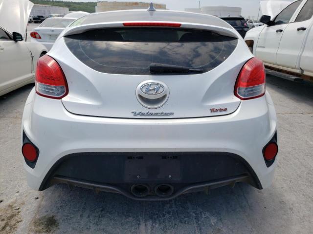 KMHTC6AE2DU162577 - 2013 HYUNDAI VELOSTER TURBO WHITE photo 6