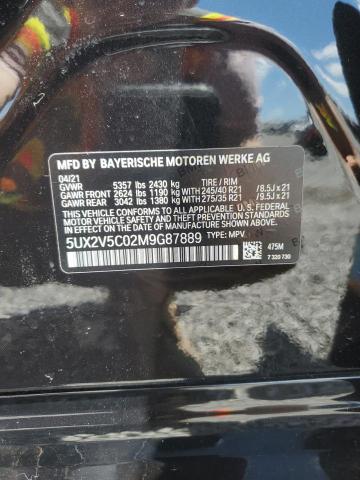 5UX2V5C02M9G87889 - 2021 BMW X4 XDRIVEM40I BLACK photo 13