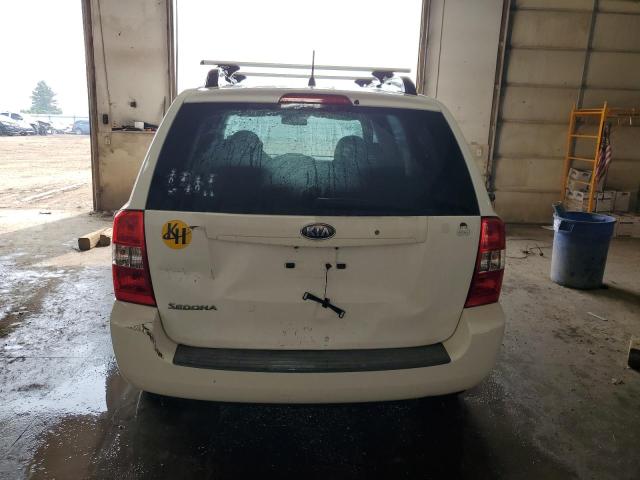 KNDMB133786264509 - 2008 KIA SEDONA WHITE photo 6