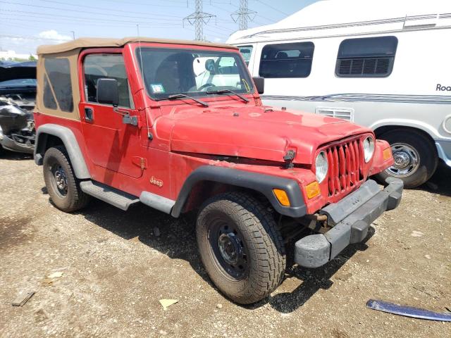 1J4FY29PXXP453875 - 1999 JEEP WRANGLER / SE RED photo 4