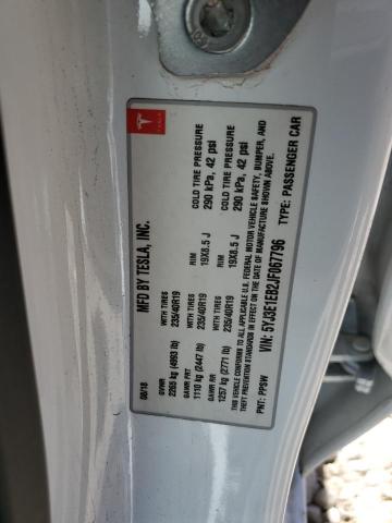 5YJ3E1EB2JF067796 - 2018 TESLA MODEL 3 WHITE photo 13