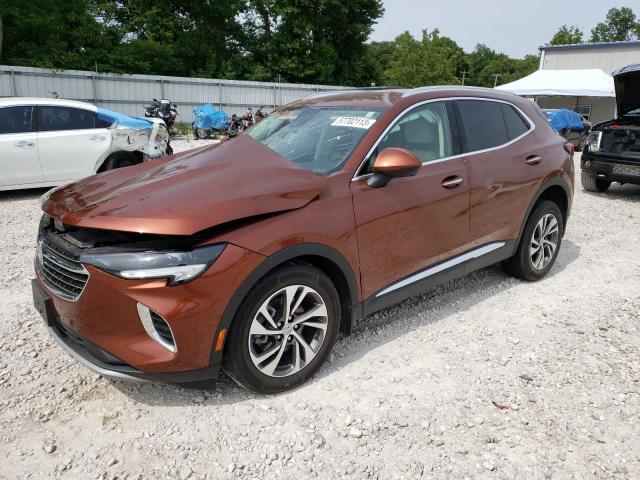 LRBFZNR45ND063578 - 2022 BUICK ENVISION ESSENCE BROWN photo 1