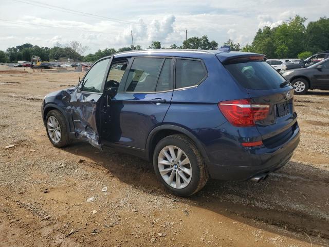 5UXWX9C57H0T15034 - 2017 BMW X3 XDRIVE28I BLUE photo 2