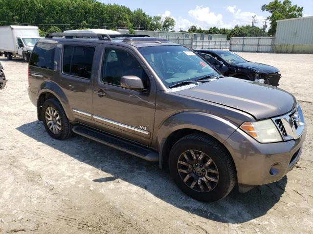 5N1BR18B08C606883 - 2008 NISSAN PATHFINDER LE BROWN photo 4