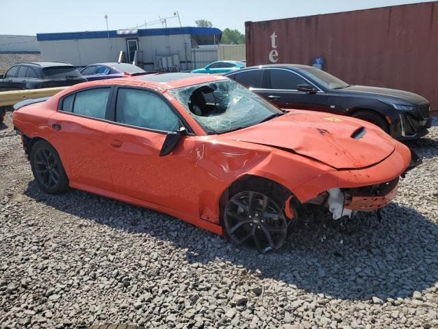 2C3CDXHG3MH598134 - 2021 DODGE CHARGER GT ORANGE photo 4