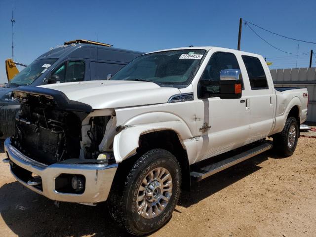 1FT8W3BT6DEB23708 - 2013 FORD F350 SUPER DUTY WHITE photo 1